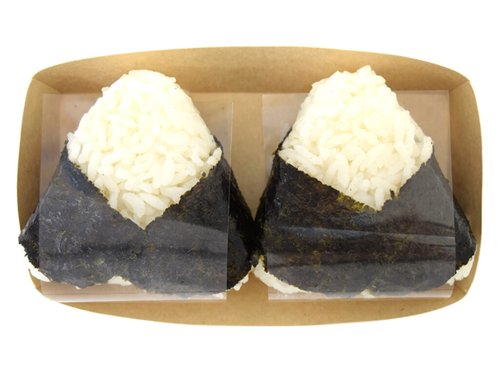 おむすび２個入り 紅鮭・昆布 セブンイレブン 紅鮭と北海道産昆布の２種類のおむすびが楽しめる詰合せです。