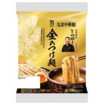 ７プレミアムゴールド 金のつけ麺 セブンイレブン 「中華蕎麦とみ田」監修のつけ麺専用の麺。豊かな小麦の風味と、もちもちとした食べ応えのある食感を楽しめる商品。