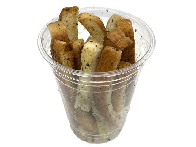 ガーリックラスク セブンイレブン 食パンの耳を使用した、ガーリックと芳醇なバターが香るラスクです。