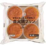 セブンイレブンの７プレミアム 直火焼プリン７０ｇ×４を比較する。税込価格：311円、カロリー：91kcal、1円あたりカロリー：0.29kcal/円、たんぱく質：3.6g、1円あたりたんぱく質：0.01g/円、脂質：3.1g、炭水化物：12.1g、糖質：12.1g、食物繊維：0g、食塩相当量：0.1g。原材料高騰に伴い、売価２３８円（税抜）から、売価２８８円（税抜）に変更。乳製品と卵の配合量を見直し、より満足感が得られる風味・食感に改良しました。アレルギー：卵、乳。