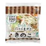 セブンイレブンのもやしときのこの ＭＩＸ野菜。税込価格：160円。