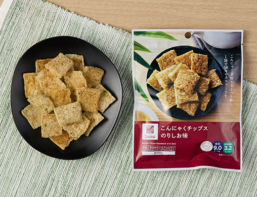 ローソン こんにゃくチップス のりしお味