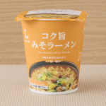 ローソンのコク旨みそラーメン。税込価格：168円、カロリー：331kcal、たんぱく質：7.8g、脂質：15.1g、炭水化物：41.8g、糖質：39.9g、食物繊維：1.9g、食塩相当量：4.6g。