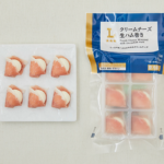 ローソンのクリームチーズ生ハム巻き。税込価格：570円、カロリー：17kcal、たんぱく質：1.4g、脂質：1.2g、炭水化物：0.2g、糖質：0.2g、食物繊維：0g、食塩相当量：0.3g。