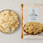ローソンのふぞろいピーナッツ揚げを比較する。税込価格：148円、カロリー：346kcal、1円あたりカロリー：2.34kcal/円、たんぱく質：4.9g、1円あたりたんぱく質：0.03g/円、脂質：15.1g、炭水化物：48.3g、糖質：47.1g、食物繊維：1.2g、食塩相当量：0.7g。