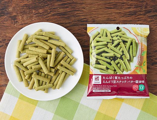 ローソン たんぱく質たっぷりのえんどう豆スナック バター醤油味