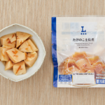 ローソンのたけのこ土佐煮。税込価格：160円、カロリー：19kcal、たんぱく質：0.8g、脂質：0g、炭水化物：4.6g、糖質：3.5g、食物繊維：1.1g、食塩相当量：0.7g。