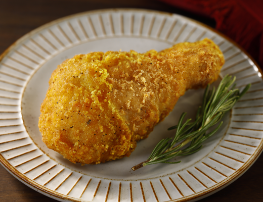 ローソンの黄金チキン 骨つき。税込価格：348円、カロリー：248kcal、たんぱく質：13.6g、脂質：14.2g、炭水化物：17g、糖質：16g、食物繊維：1g、食塩相当量：1.9g。