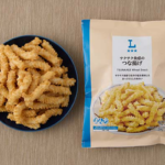 ローソンのサクサク食感のつな揚げを比較する。税込価格：148円、カロリー：491kcal、1円あたりカロリー：3.32kcal/円、たんぱく質：3.4g、1円あたりたんぱく質：0.02g/円、脂質：29.9g、炭水化物：52.7g、糖質：51.4g、食物繊維：1.3g、食塩相当量：1.9g。