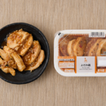 ローソンのよだれ鶏。税込価格：408円、カロリー：182kcal、たんぱく質：17.9g、脂質：4.6g、炭水化物：17.5g、糖質：16.9g、食物繊維：0.6g、食塩相当量：3.7g。