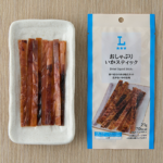 ローソンのおしゃぶりいかスティックを比較する。税込価格：198円、カロリー：70kcal、1円あたりカロリー：0.35kcal/円、たんぱく質：11.4g、1円あたりたんぱく質：0.06g/円、脂質：0.7g、炭水化物：4.5g、糖質：4.3g、食物繊維：0.2g、食塩相当量：0.8g。