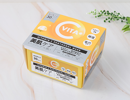 ローソンのビタミンC パンテノールマスク 30枚入り。税込価格：990円。