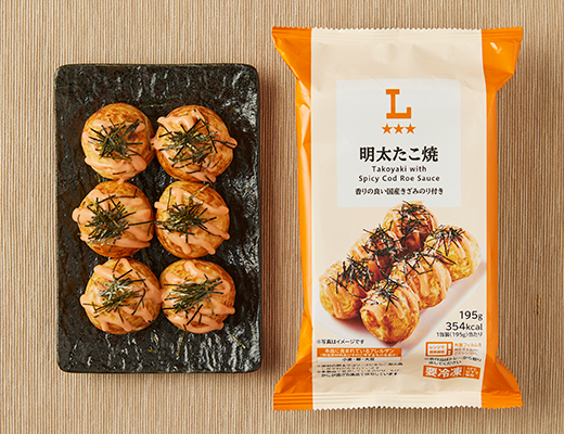 ローソンの明太たこ焼を比較する。税込価格：354円、カロリー：354kcal、1円あたりカロリー：1.00kcal/円、たんぱく質：8.8g、1円あたりたんぱく質：0.02g/円、脂質：17.7g、炭水化物：41.3g、糖質：38.6g、食物繊維：2.7g、食塩相当量：2.8g。