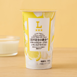 ローソンの1日不足分の鉄分が摂れる のむヨーグルト レモン＆ナタデココ。税込価格：188円、カロリー：127kcal、たんぱく質：5.5g、脂質：0.2g、炭水化物：26g、糖質：25.4g、食物繊維：0.6g、食塩相当量：0.4g。