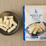 ローソンのなめらかチータラ® カマンベールを比較する。税込価格：146円、カロリー：97kcal、1円あたりカロリー：0.66kcal/円、たんぱく質：4.1g、1円あたりたんぱく質：0.03g/円、脂質：6.3g、炭水化物：5.9g、糖質：5.9g、食物繊維：0g、食塩相当量：0.7g。