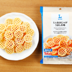 ミニあみじゃが　うましお味 ローソン ひとくちサイズで手軽につまめる、ザクッと食感のポテトスナック。