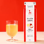 アップル100％ ローソン 甘味と酸味のバランスがとれた、すっきりした味わいのりんごジュース。