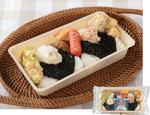 ローソンのおにぎりおかずセット(シーチキン®マヨネーズ・鮭)。税込価格：441円、カロリー：468kcal、たんぱく質：14.6g、脂質：13.8g、炭水化物：72.9g、糖質：69.7g、食物繊維：3.2g、食塩相当量：2.7g。