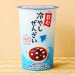 飲む冷やしぜんざい ローソン 上品な甘さのつぶあんに白玉を合わせた食感も楽しめる新感覚のドリンク。