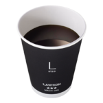 ローソンのコーヒー(L)。税込価格：260円、カロリー：9kcal、たんぱく質：0.5g、脂質：0g、炭水化物：1.8g、糖質：1.6g、食物繊維：0.2g、食塩相当量：0g。