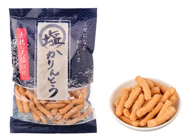 セブンイレブンのクリート 塩かりんとう 赤穂の甘塩を比較する。税込価格：238円。アレルギー：乳、小麦。