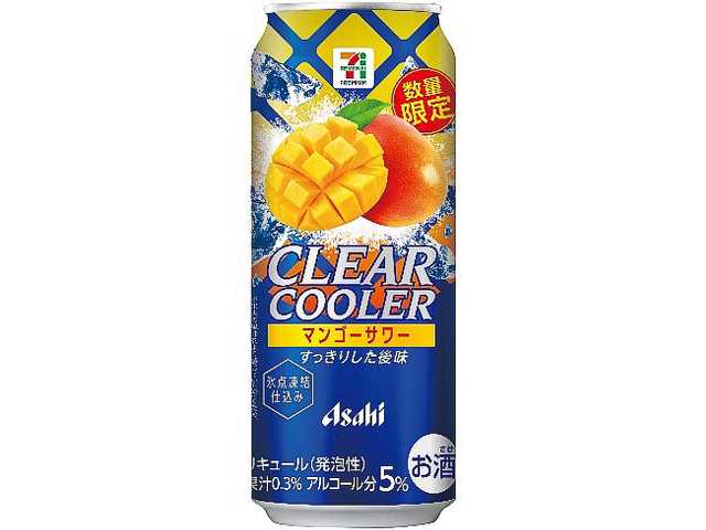 セブンイレブンの７プレミアム マンゴーサワー ５００ｍｌを比較する。税込価格：185円。