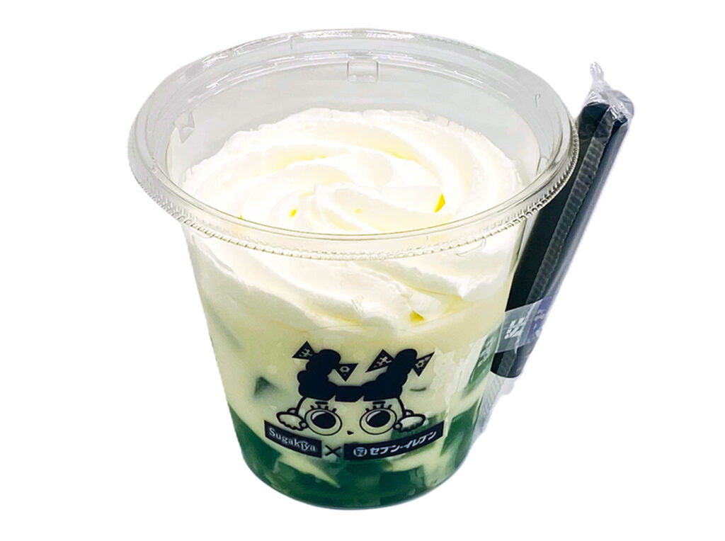 セブンイレブン スガキヤ監修 まぜまぜスイーツ ヨーグルトメロンゼリー
