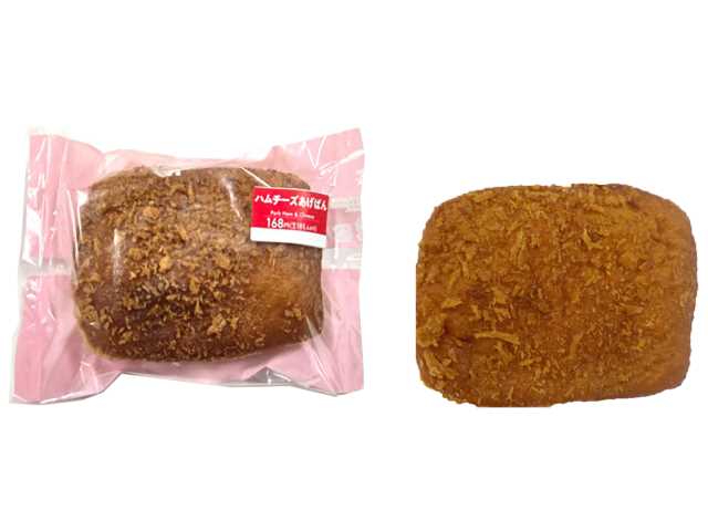 セブンイレブンのハムチーズあげぱんを比較する。税込価格：181円、カロリー：321kcal、1円あたりカロリー：1.77kcal/円、たんぱく質：6.5g、1円あたりたんぱく質：0.04g/円、脂質：18.2g、炭水化物：33.3g、糖質：32.2g、食物繊維：1.1g、食塩相当量：1.4g。ハムの塩味とチーズのまろやかさを合わせた惣菜系揚げパンです。アレルギー：卵、乳、小麦。