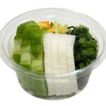 セブンイレブンのお漬物詰め合わせ 瓜・青高菜・白菜・大根を比較する。税込価格：279円、カロリー：36kcal、1円あたりカロリー：0.13kcal/円、たんぱく質：1.4g、1円あたりたんぱく質：0.01g/円、脂質：0.5g、炭水化物：7.4g、糖質：5.3g、食物繊維：2.1g、食塩相当量：2.5g。瓜、青高菜、白菜、大根の４種類の漬物を食べられるお漬物詰め合わせです。アレルギー：小麦。
