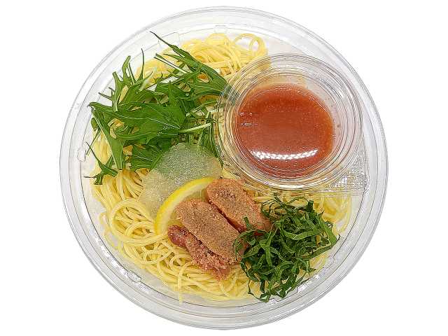 セブンイレブン 爽やかレモンジュレとたらこの冷製パスタ