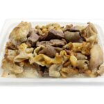 セブンイレブンの炭火焼ミックスホルモン 塩を比較する。税込価格：430円、カロリー：252kcal、1円あたりカロリー：0.59kcal/円、たんぱく質：27g、1円あたりたんぱく質：0.06g/円、脂質：14.4g、炭水化物：3.6g、糖質：3.5g、食物繊維：0.1g、食塩相当量：2.2g。炭火で焼いたモツ、ガツ、ハツを組み合わせた、香ばしく食べ応えのあるおつまみです。アレルギー：小麦。