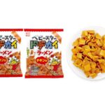 セブンイレブンのおやつカンパニー ベビースタードデカイラーメン チキン味を比較する。税込価格：151円。アレルギー：卵、小麦。