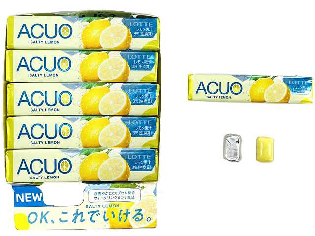 セブンイレブンのロッテ アクオ ソルティレモンを比較する。税込価格：184円。