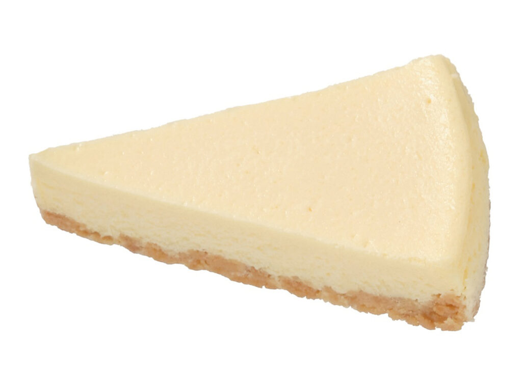 セブンイレブンのかじるニューヨークチーズケーキを比較する。税込価格：292円、カロリー：265kcal、1円あたりカロリー：0.91kcal/円、たんぱく質：3.3g、1円あたりたんぱく質：0.01g/円、脂質：18.5g、炭水化物：21.5g、糖質：21.2g、食物繊維：0.3g、食塩相当量：0.3g。クリームチーズをふんだんに使用したなめらかで濃厚なチーズ生地と、ザクザク食感のビスケットの異なる食感が特長のニューヨーク州発祥のチーズケーキです。アレルギー：卵、乳、小麦。