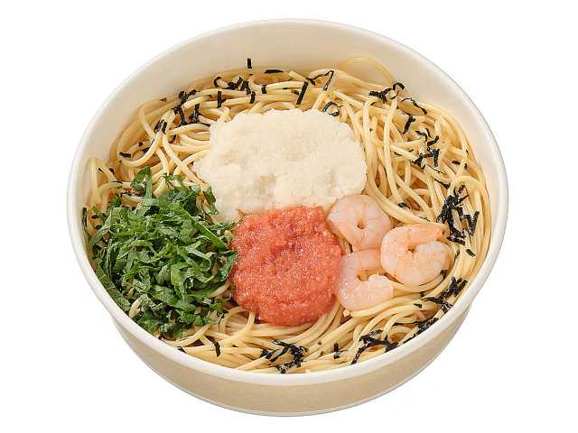 セブンイレブン 海老と明太子と大根おろしの和風パスタ