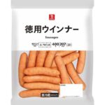 セブンイレブンの７ザ・プライス 徳用ウインナーを比較する。税込価格：322円、カロリー：207kcal、1円あたりカロリー：0.64kcal/円、たんぱく質：11.2g、1円あたりたんぱく質：0.03g/円、脂質：13g、炭水化物：11.4g、糖質：11g、食物繊維：0.4g、食塩相当量：2.3g。アレルギー：卵、乳、小麦。