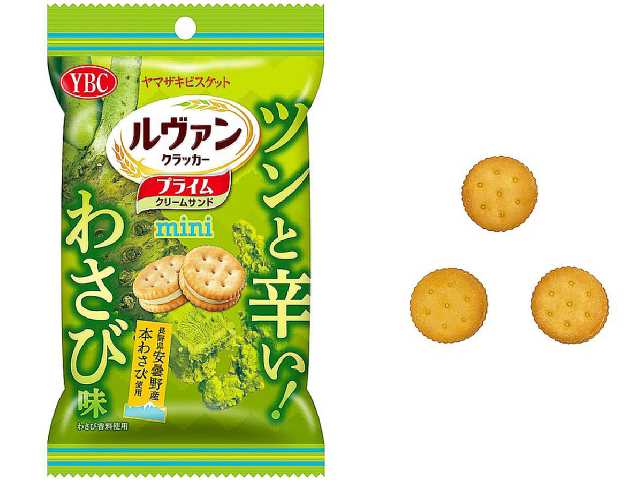 セブンイレブン ヤマザキビスケット ルヴァンプライムサンドミニ わさび味