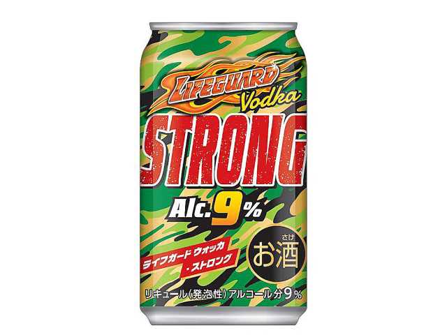 セブンイレブンのライフガードウォッカストロング ３５０ｍｌを比較する。税込価格：198円。