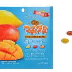 セブンイレブンの春日井製菓 つぶグミプレミアム 濃厚マンゴーを比較する。税込価格：246円。アレルギー：乳。
