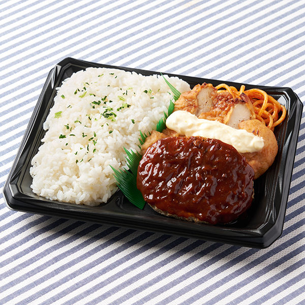 ファミリーマート 【東海】ごはん280g!デミハンバーグ&から揚げ弁当