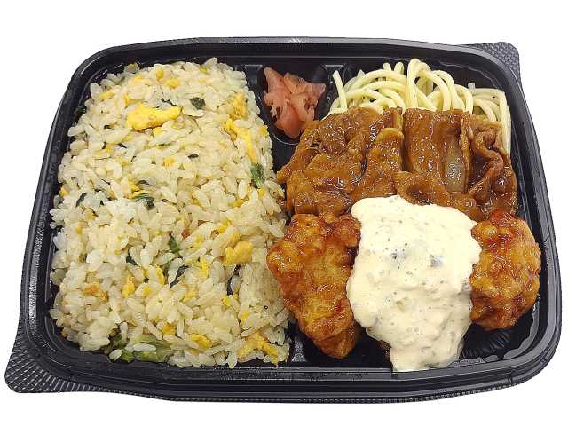 セブンイレブン 広島菜炒飯 チキン南蛮＆豚焼肉弁当