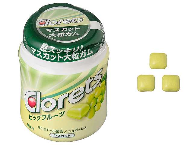 セブンイレブン モンデリーズ クロレッツビッグフルーツ マスカット ボトル