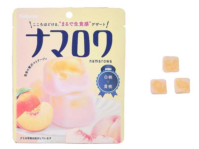 セブンイレブン カバヤ ナマロワ 白桃×黄桃