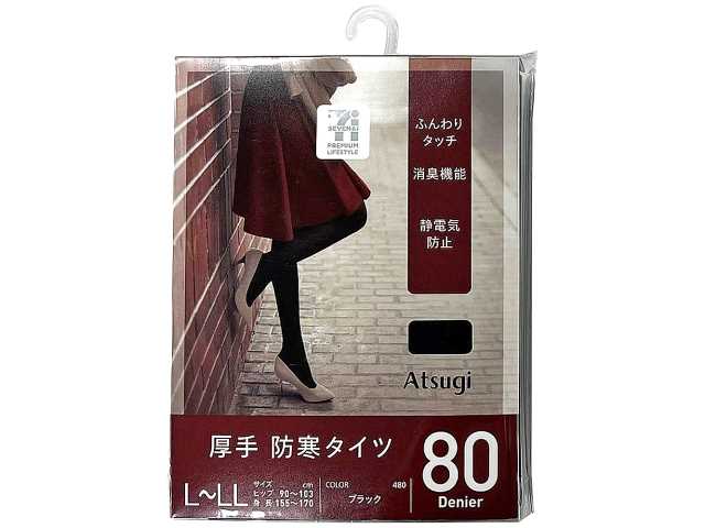 セブンイレブン ７ＰＬ厚手防寒タイツ８０Ｄ Ｌ－ＬＬ