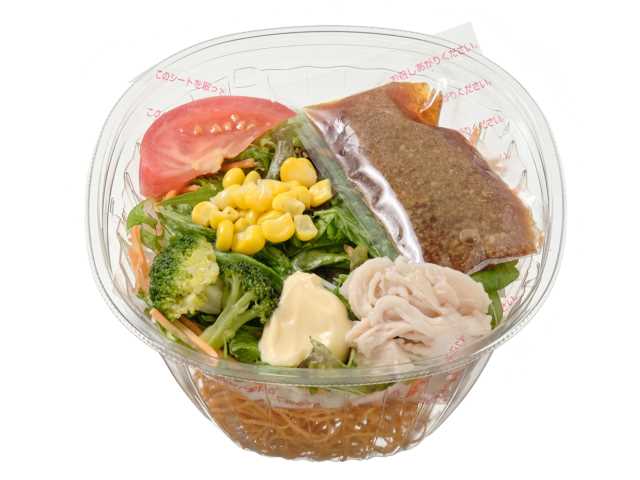 セブンイレブン くずして食べるパリパリ麺のサラダ