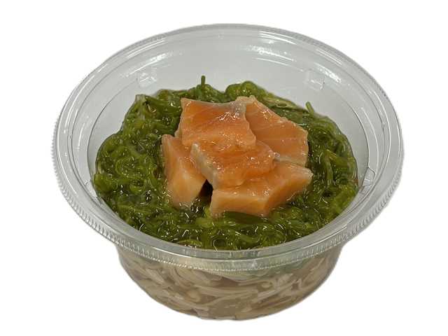 セブンイレブン 醤油ジュレで食べる 三陸産めかぶとサーモン