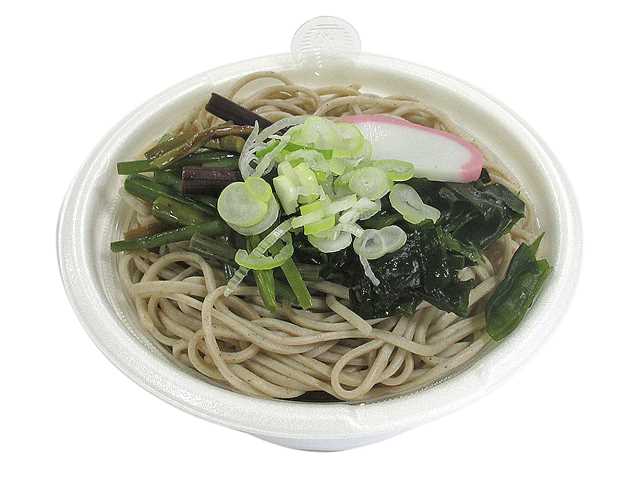 セブンイレブン 山菜わかめそば 小盛
