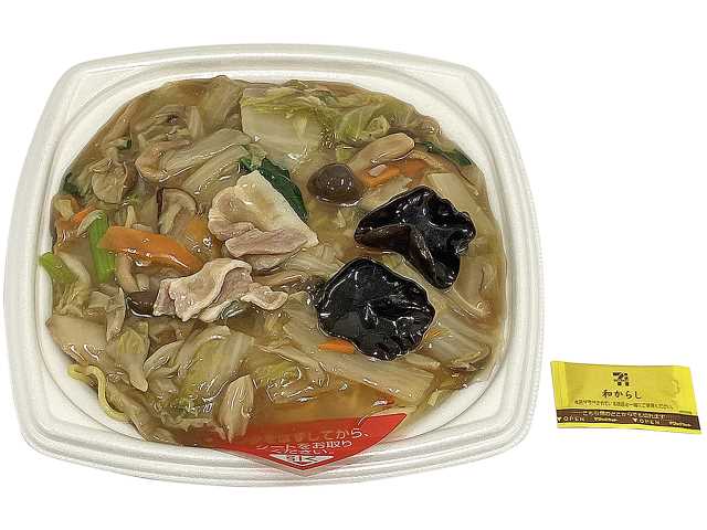 セブンイレブン きのこと野菜のあんかけ焼そば