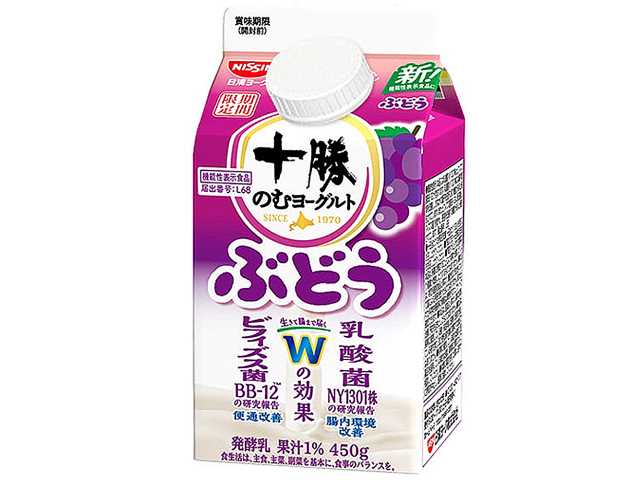 セブンイレブン 日清ヨーク 十勝のむヨーグルトぶどう ４５０ｇ