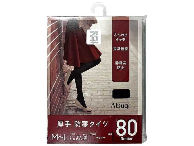 セブンイレブン ７ＰＬ厚手防寒タイツ８０Ｄ Ｍ－Ｌ